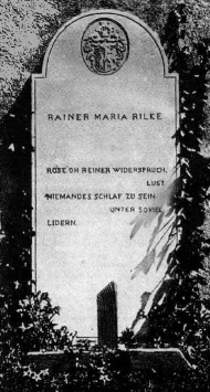 Rilkes gravstein i Raron